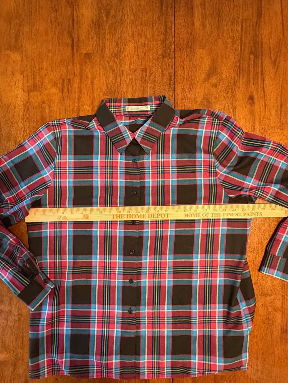 Womens Foxcraft Wrinkle Free Long Sleeve Button Up Shirt, Size 14W
